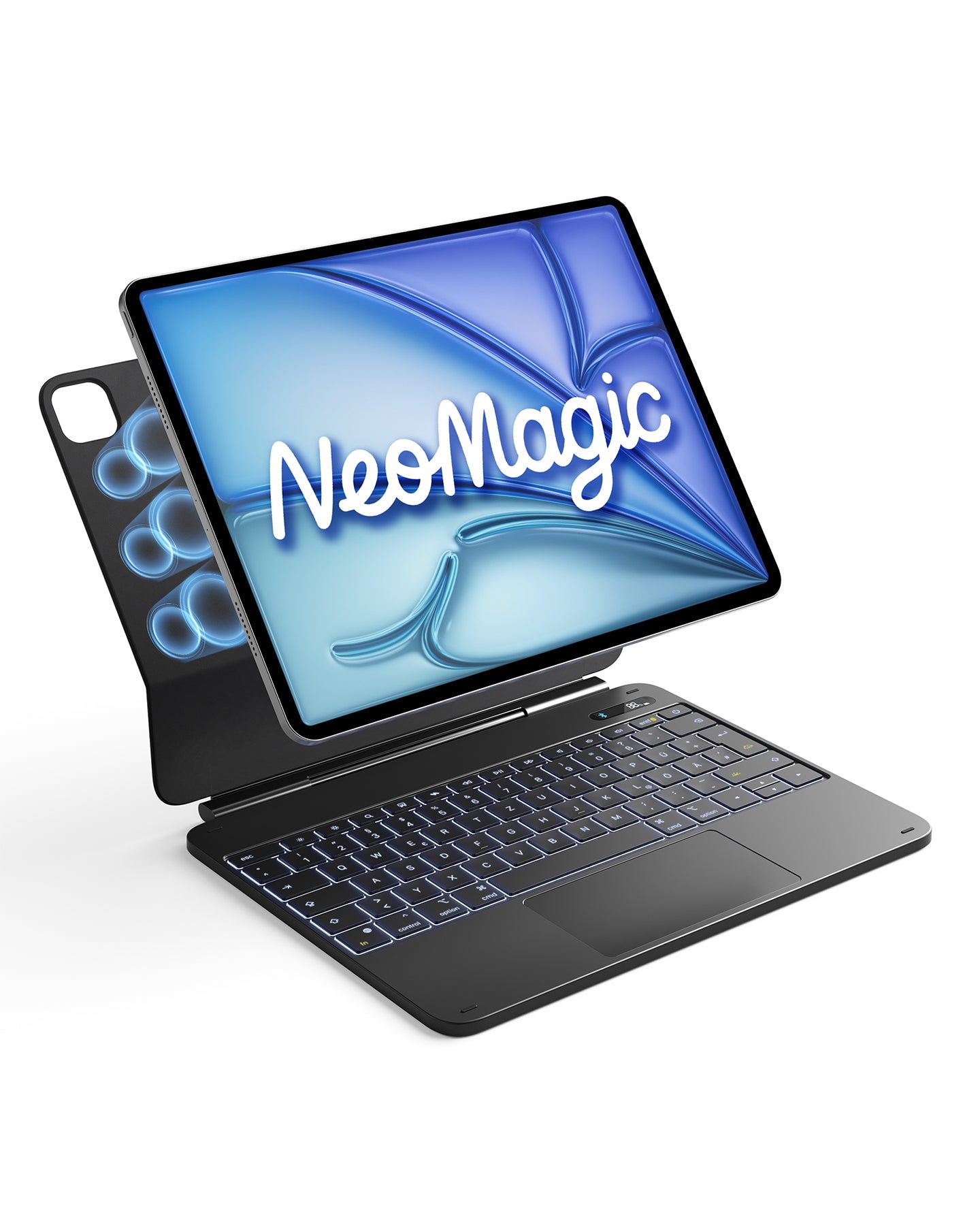 inateck DE Inateck NeoMagic Magnetische Tastatur Hülle für iPad Air 13" (2025/2024), iPad Pro 12.9" 6/5/4/3 Gen,QWERTZ, KB903-13A