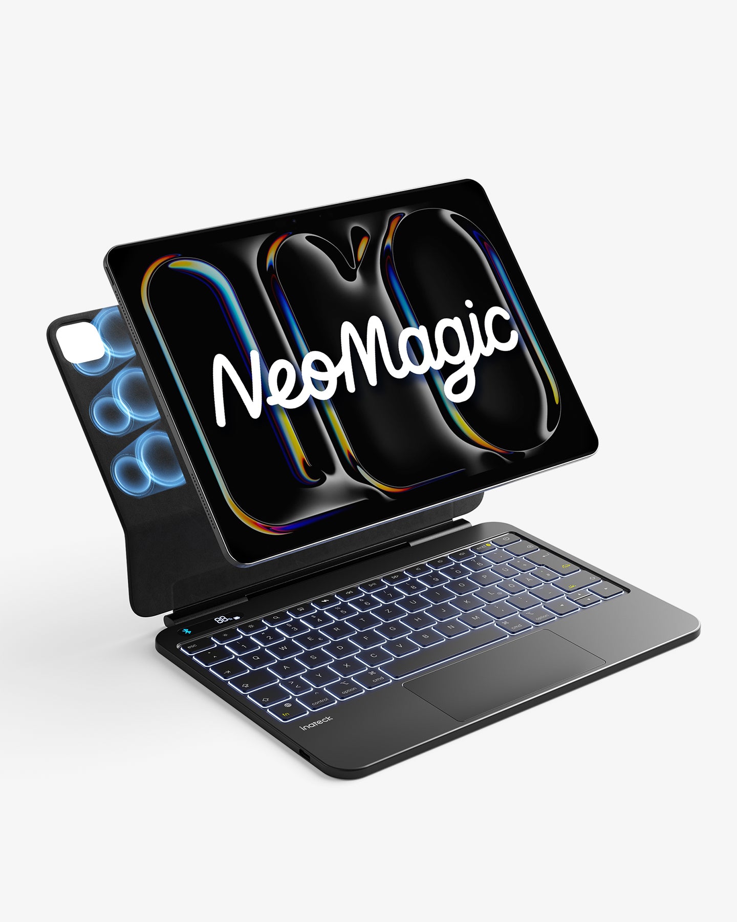 NeoMagic Magnetische Tastatur Hülle für iPad Pro 13 2025/2024(M5/M4),LED Smart Power-Anzeige, QWERTZ, mit Stifthalter, KB903-13P