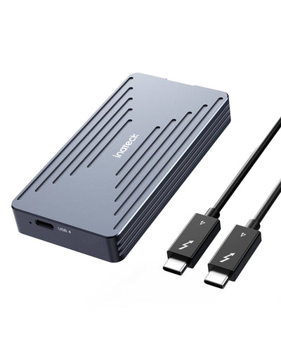 M.2 NVMe SSD-Gehäuse USB4.0/Thunderbolt 4, unterstützt 2230/2242/2260/2280 SSDs, M-Key, FE2028 - Inateck Official DE