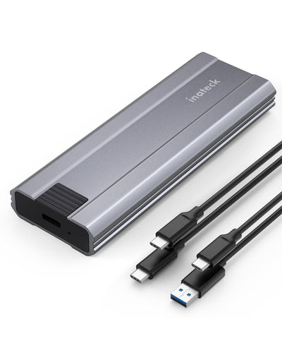 NVMe M.2 Gehäuse, USB 3.2 Gen 2 (10 Gbit/s) unterstützt M.2 NVMe und SATA SSD, FE2026 - Inateck Official DE