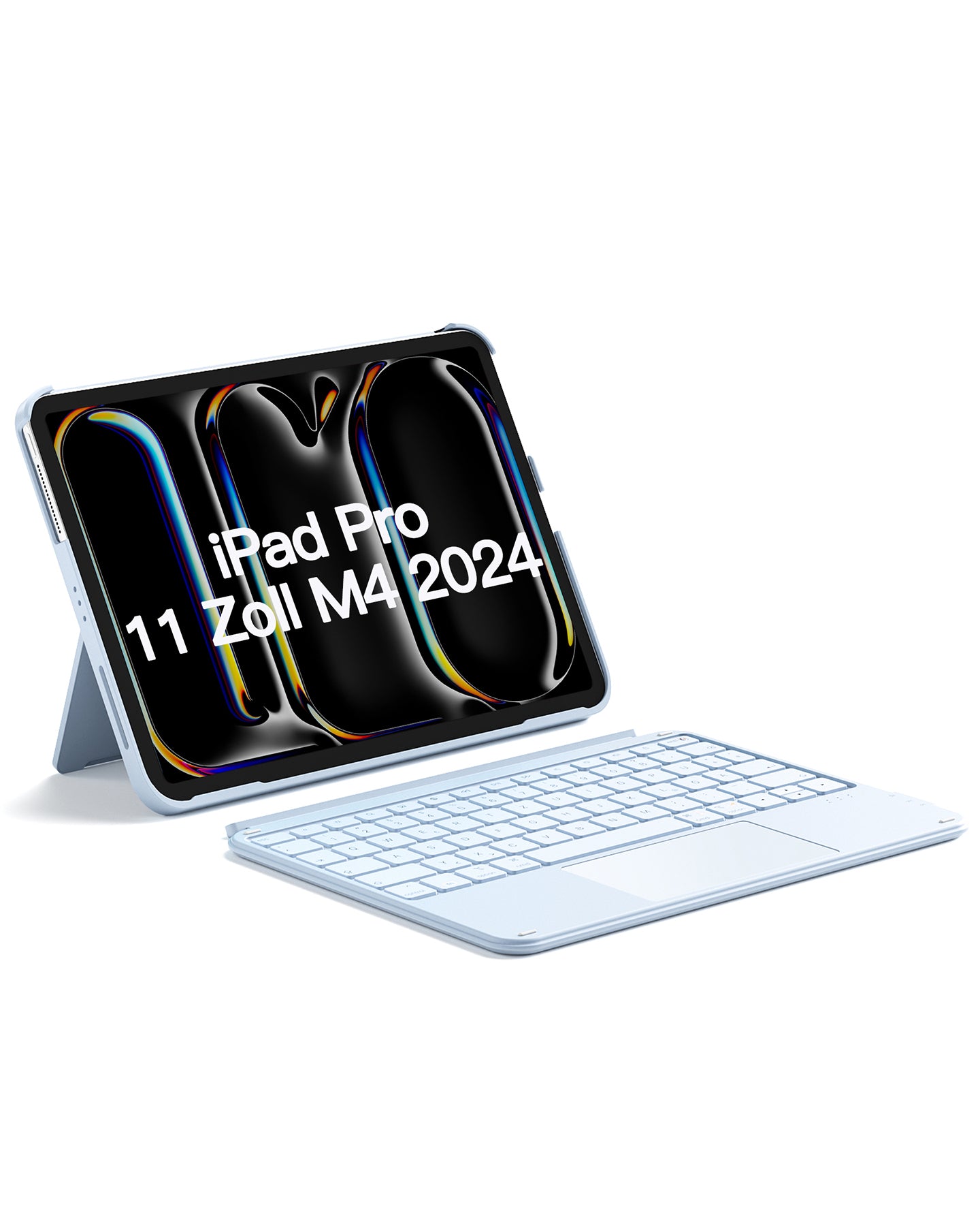 inateck DE Ultraleicht Schlank Tastatur für iPad Pro 11-Zoll (M4/M5 2024/2025), KB04122-11 BabyBlue