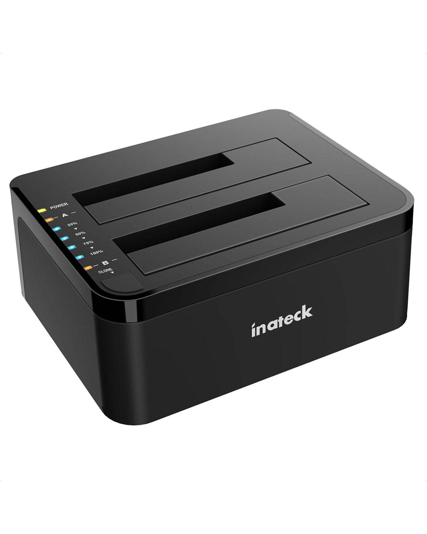 ORICO Offline-Klonen 3,5 Zoll Festplatten Dockingstation,Dualschacht USB 3.0 HDD Docking Station für SATA 2,5/3,5 Zoll HDD/SSD,Unterstützt UASP und 2x20TB Laufwerke
