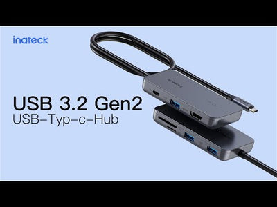 USB C Hub mit 7 Ports, USB 3.2 Gen 2, mit 4K HDMI Port, 50cm Kabel, HB2027