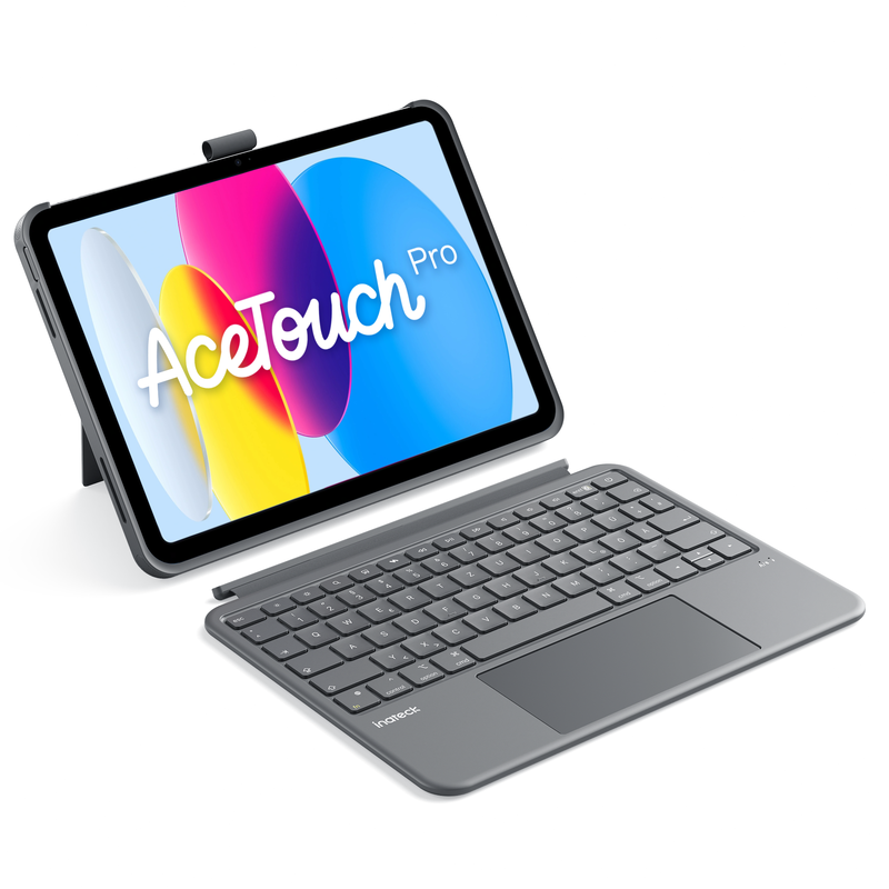 Abnehmbar Hülle mit Tastatur für iPad 11" A16 2025, iPad 10.9" 2022,mit Stifthalter, QWERTZ, AceTouch, KB403-10