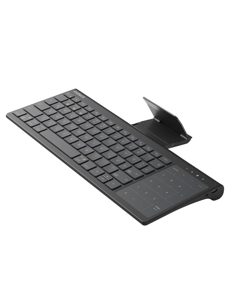 Tablet Tastatur, 3 BT-Kanäle, Kompatibel mit iPadOS/Samsung/Android/Windows, KB06103