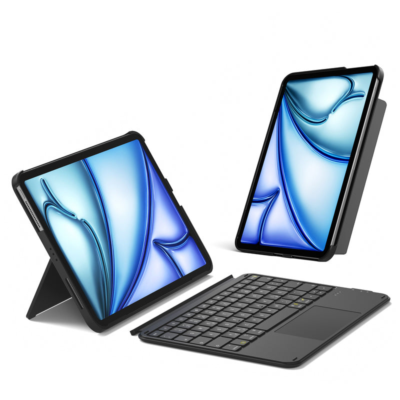 Ultraleicht Tastatur für iPad 11" (A16 2025), iPad 10, iPad Air 11" M3/M2 (2025/2024), iPad Air 7/6/5/4, iPad Pro 11" 4/3/2/1, QWERTZ, KB04122