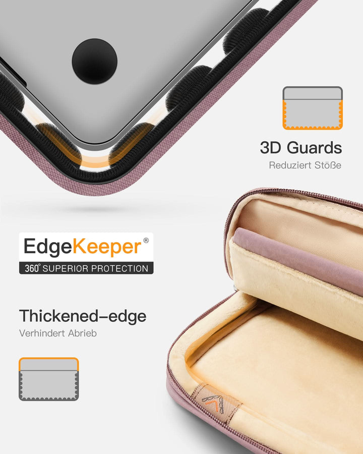 inateck DE 360° Schutz Laptop-Hülle, Großvolumen-Sleeve kompatibel mit 13" MacBook Air M4-M1 (2025-2018), 13" MacBook Pro M2/M1, LB