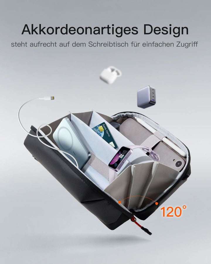 Praktischer Organizer für Elektronisches Zubehör, Spritz Wasserresistente Reisetasche, ABM35S