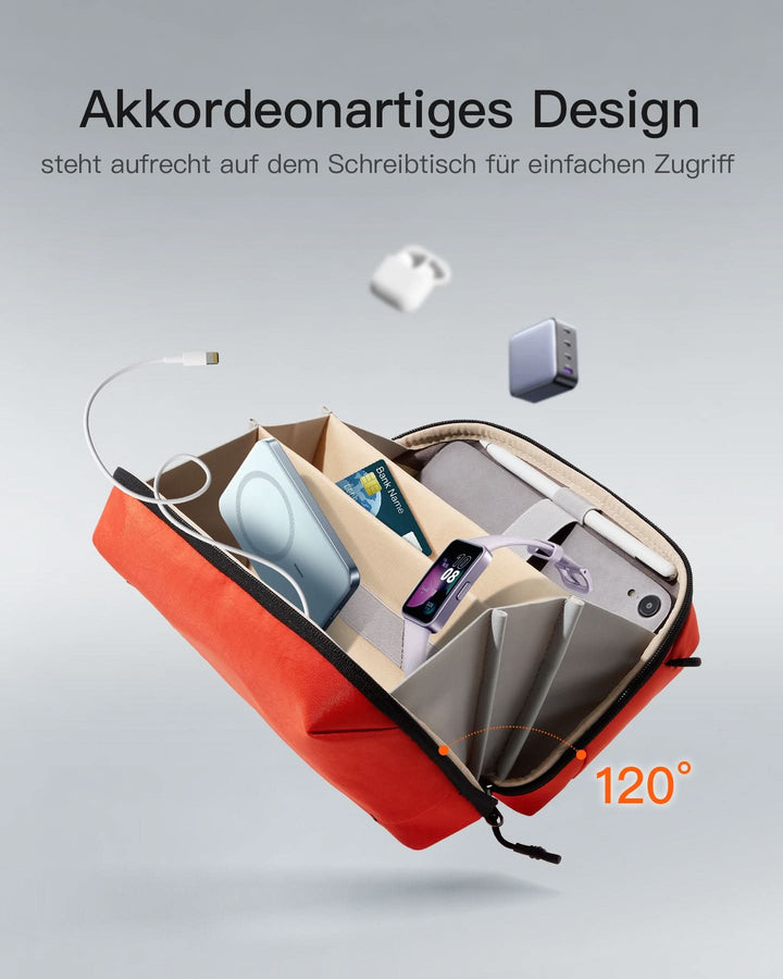 Praktischer Organizer für Elektronisches Zubehör, Spritz Wasserresistente Reisetasche, ABM35S