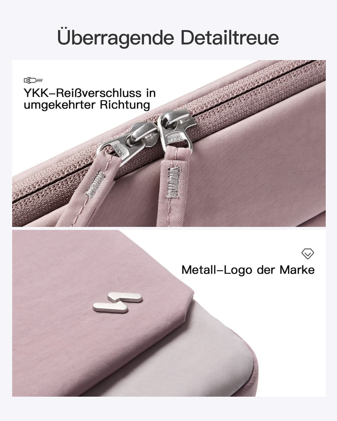 inateck DE 360° Schutz Laptop-Hülle, Großvolumen-Sleeve kompatibel mit 13" MacBook Air M4-M1 (2025-2018), 13" MacBook Pro M2/M1, LB