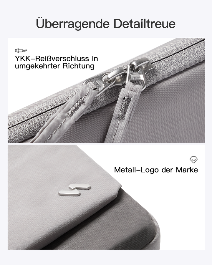 inateck DE 360° Schutz Laptop-Hülle, Großvolumen-Sleeve kompatibel mit 13" MacBook Air M4-M1 (2025-2018), 13" MacBook Pro M2/M1, LB