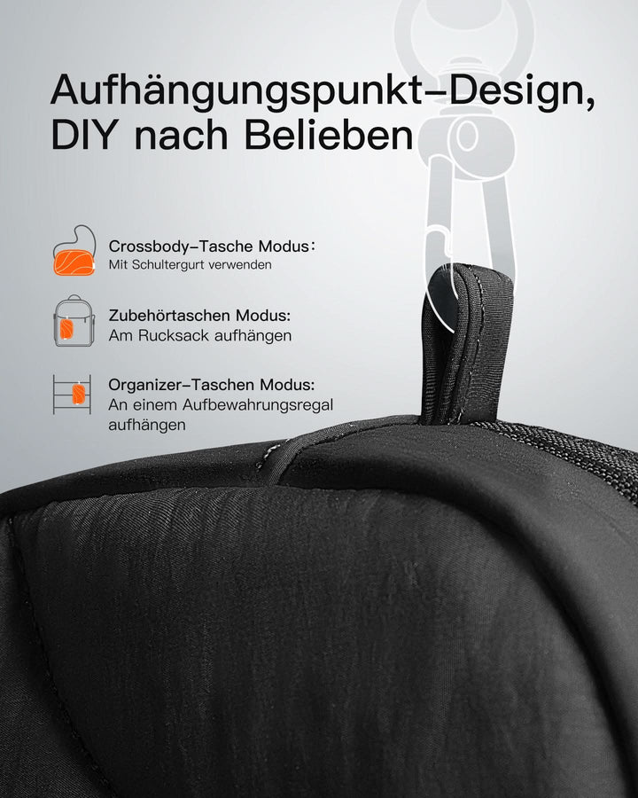 inateck DE Leicht Kabeltasche Elektronik Organizer, Spritzwassergeschützte Zubehör Reisezubehörtascheb, ABW31