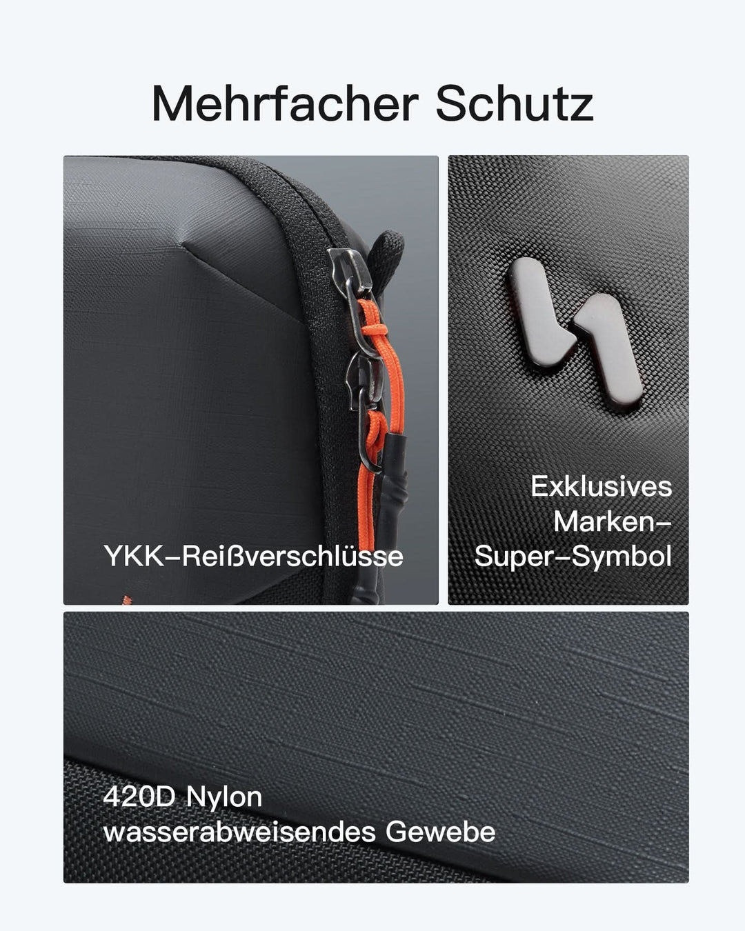 Praktischer Organizer für Elektronisches Zubehör, Spritz Wasserresistente Reisetasche, ABM35S