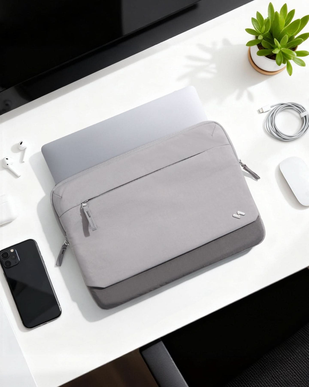 Inateck 360° Schutz Laptoptasche Hülle Schultertasche, kompatibel mit 13-Zoll MacBook Pro/Air, 14-Zoll MacBook Pro/Max (2026-2021), LBT32