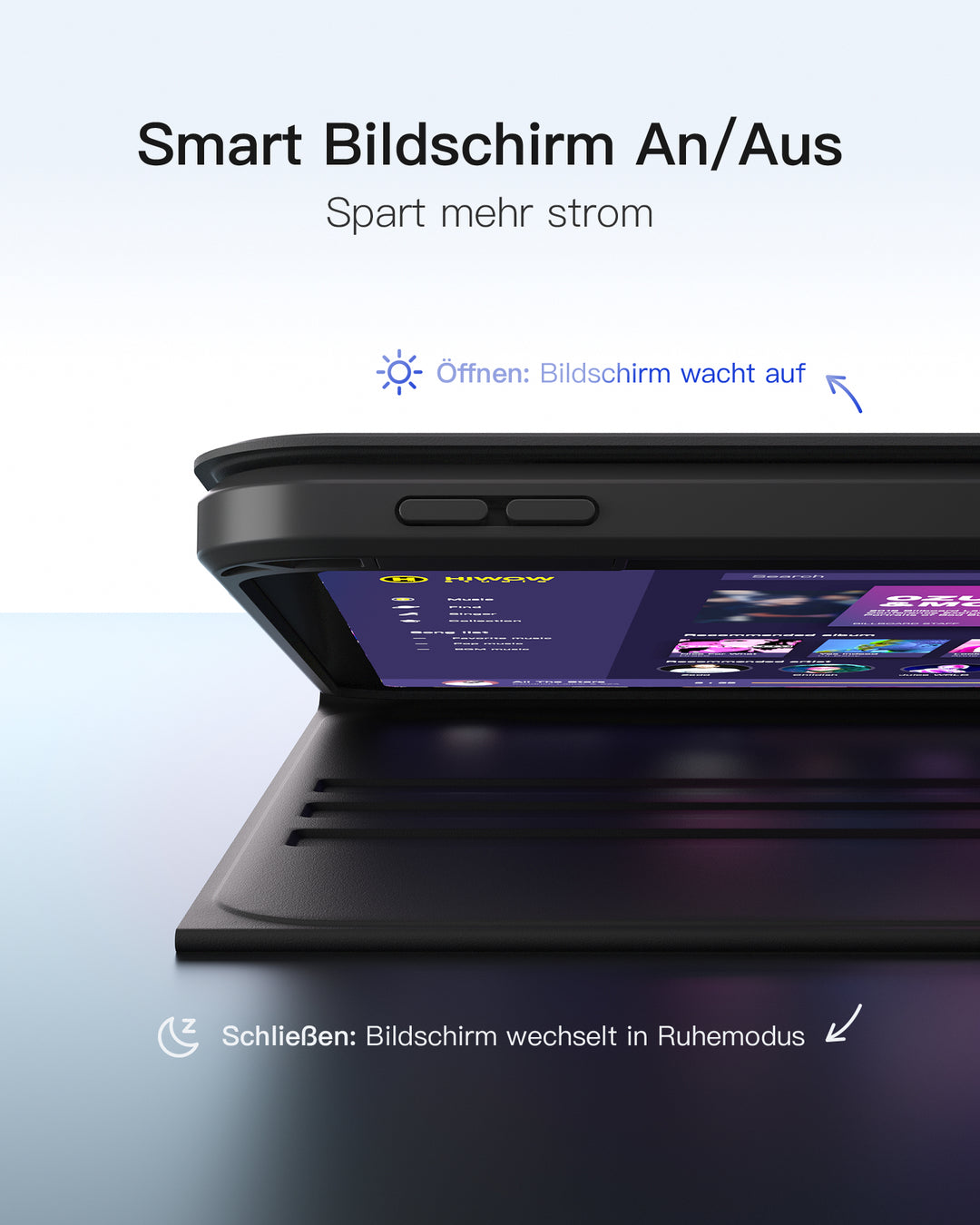 360°-Drehdesign Tastatur Hülle für iPad 11" (A16 2025), iPad 10.9" (10 Gen 2022), N0029