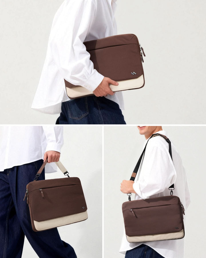 Inateck 360° Schutz Laptoptasche Hülle Schultertasche, kompatibel mit 13-Zoll MacBook Pro/Air, 14-Zoll MacBook Pro/Max (2026-2021), LBT32