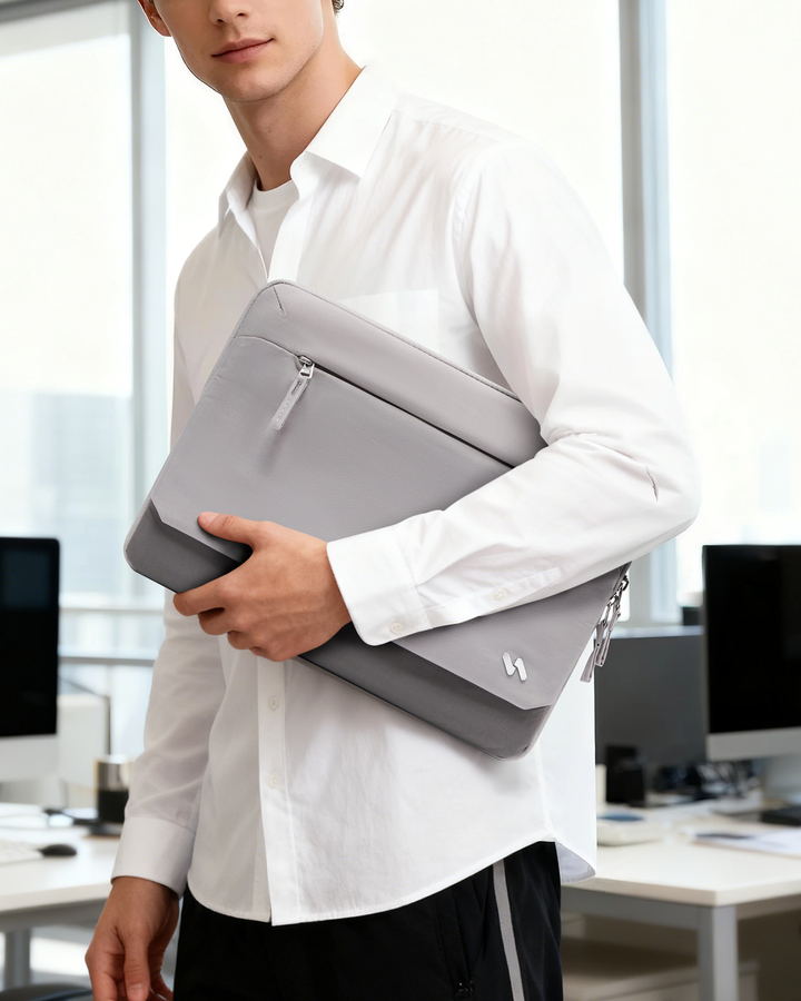 inateck DE 360° Schutz Laptop-Hülle, Großvolumen-Sleeve kompatibel mit 13" MacBook Air M4-M1 (2025-2018), 13" MacBook Pro M2/M1, LB