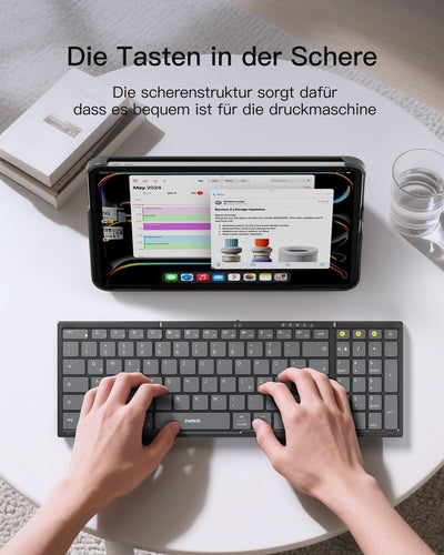 Inateck Faltbare Tastatur Maus Set Kabellos,für iPad iPhone Mac Android Windows,N0158
