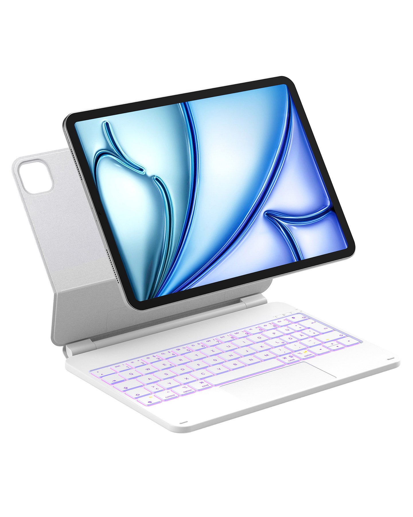 inateck DE Magnetische Tastaturhülle für iPad Air 11" M3/M2 (2025/2024), iPad Air 6/5/4, iPad Pro 11" 4/3/2/1, KB09119 White