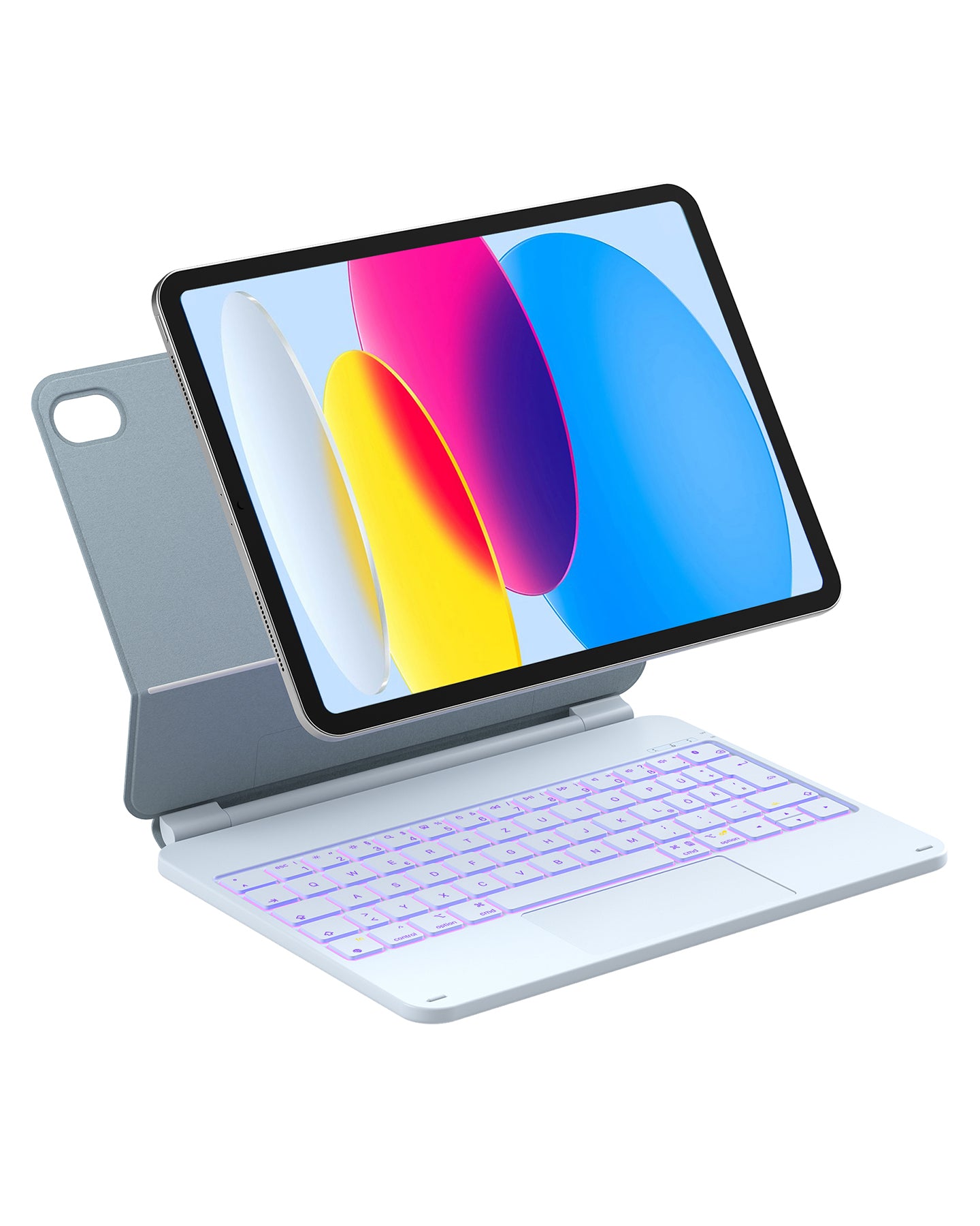 inateck DE NeoMagic Magnetische Tastatur Hülle für iPad 11" (A16 2025), iPad 10, KB09119-10 BabyBlue