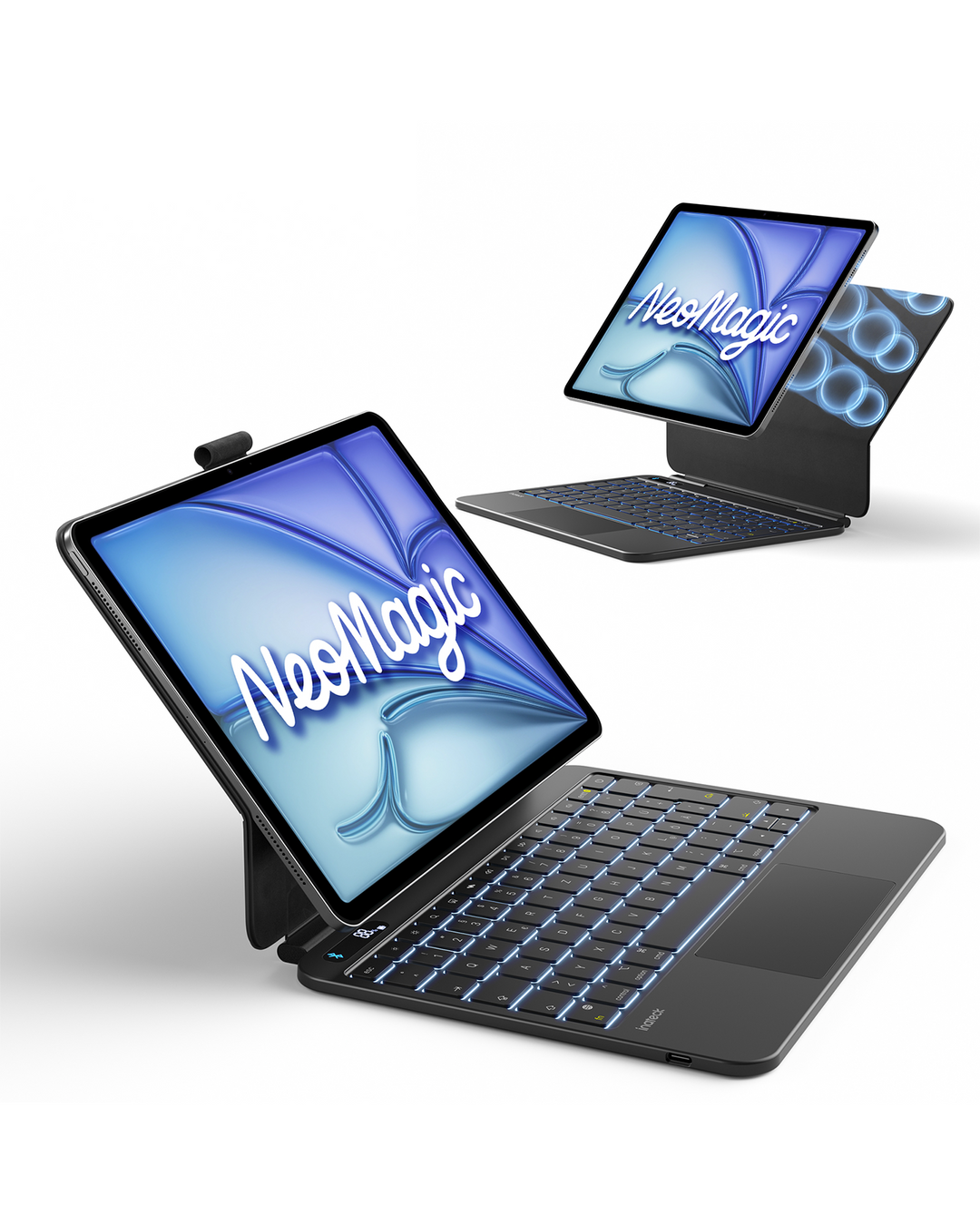 Inateck NeoMagic Magnetische Tastatur Hülle für iPad Air 11 Zoll(2025/2024), Magic Keyboard für iPad Pro 11", KB903-11A