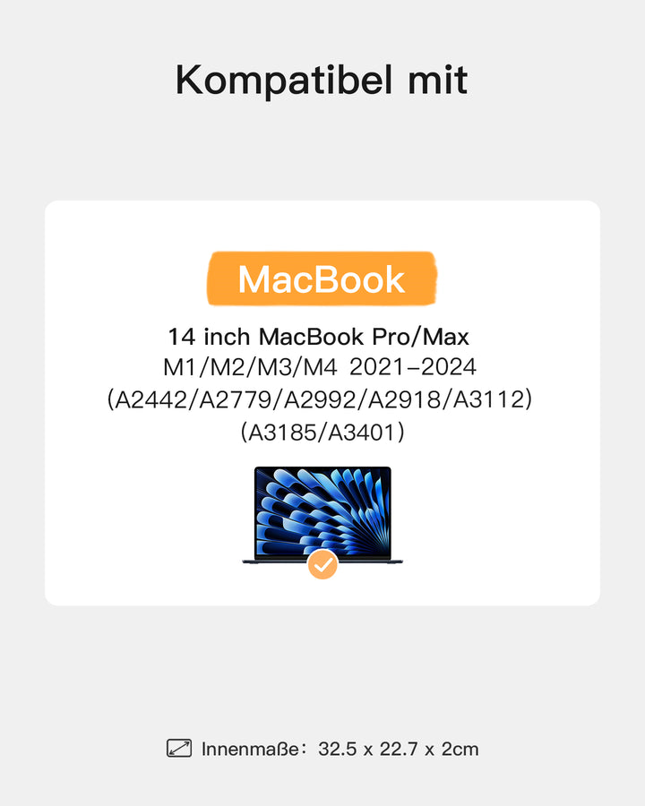inateck DE EdgeKeeper 360° Rundumschutz Laptoptasche Schultertaschen 13-15,6 Zoll - LB03008/K5