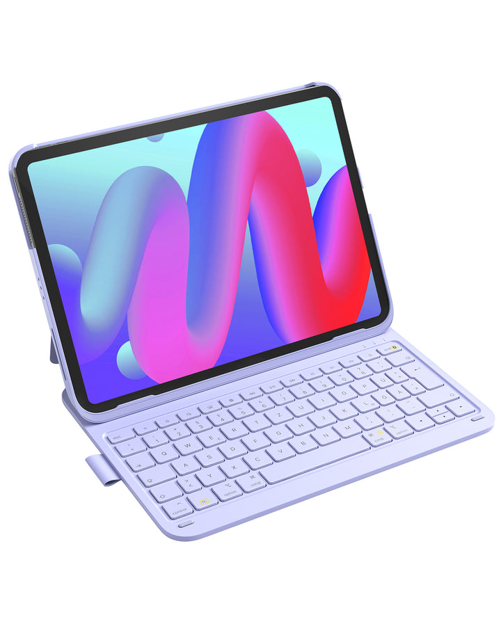 inateck DE Super-leicht Tastatur Hülle für iPad 11" 11 Gen (A16 2025), iPad 10, iPad Air 11" M3/M2 (2025/2024), iPad Air 5/4, iPad 