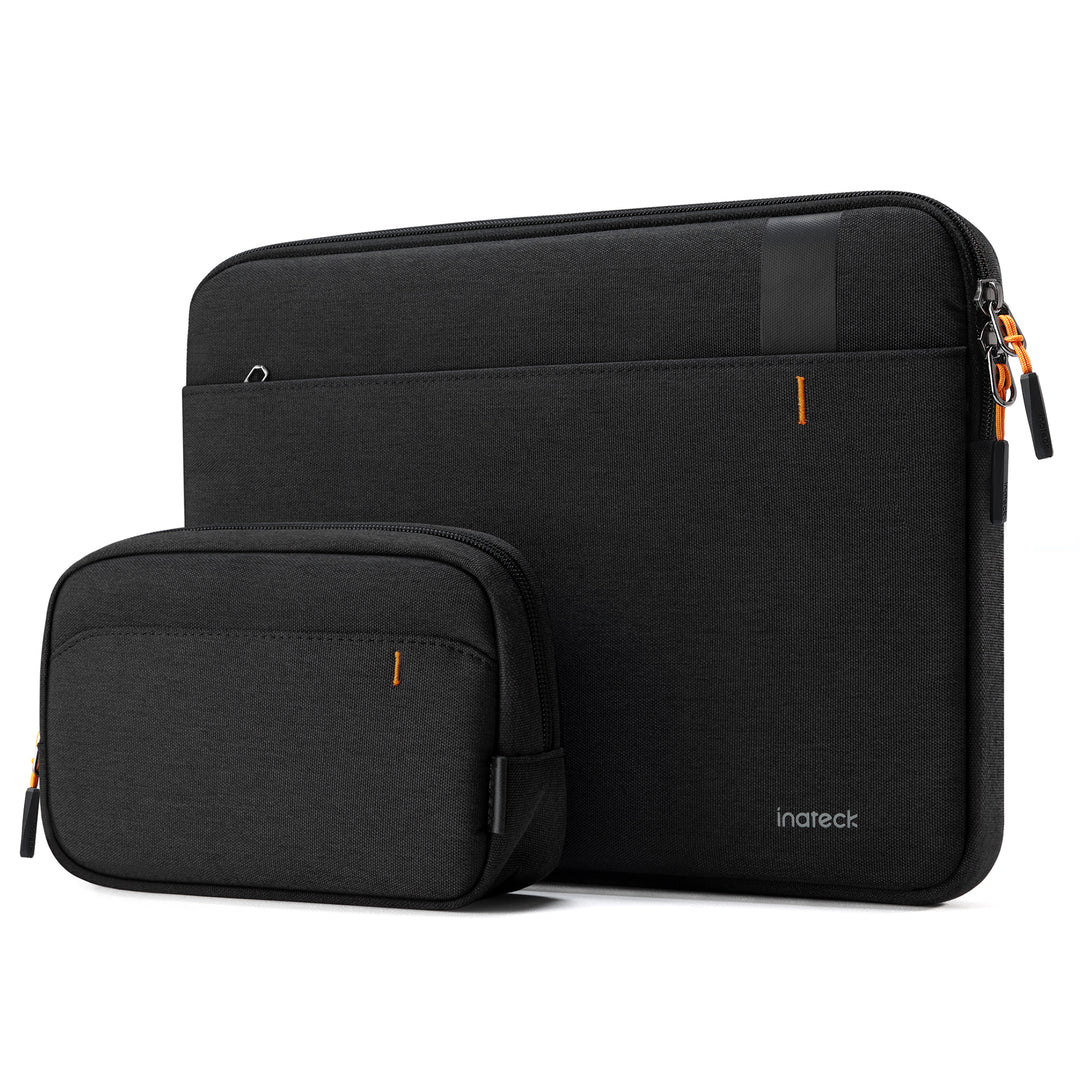 inateck DE Edgekeeper 360° Professioneller Schutz Hülle für 13" MacBook, mit Zubehörtasche, LB01011 16 Zoll Black