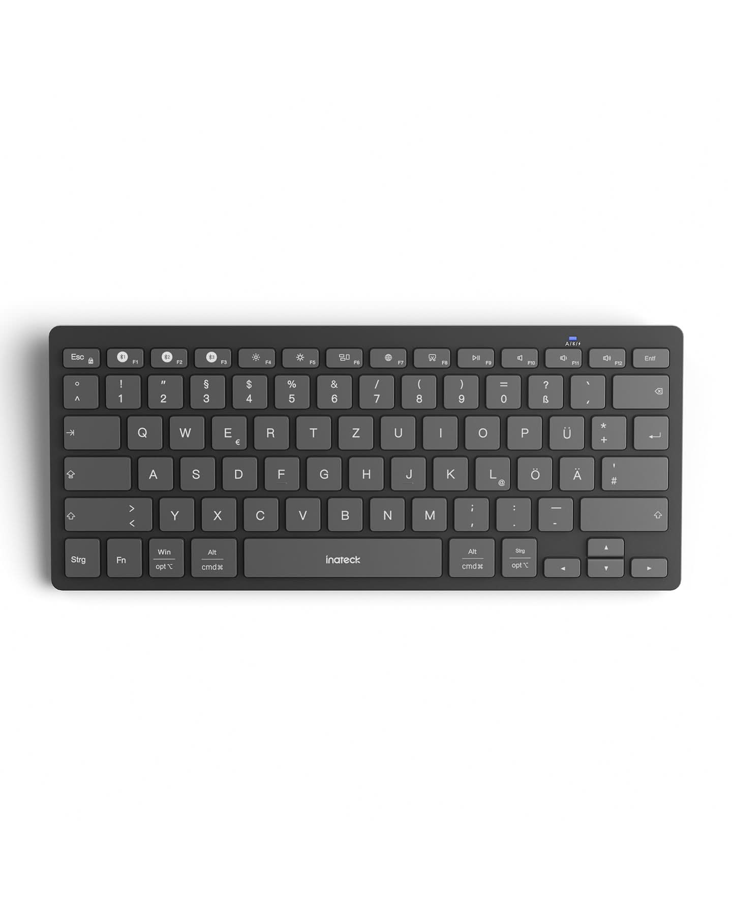 inateck DE Bluetooth Tablet Tastatur kompatibel mit Android/iOS/Smartphones/Windows PC/iPad, KB01003