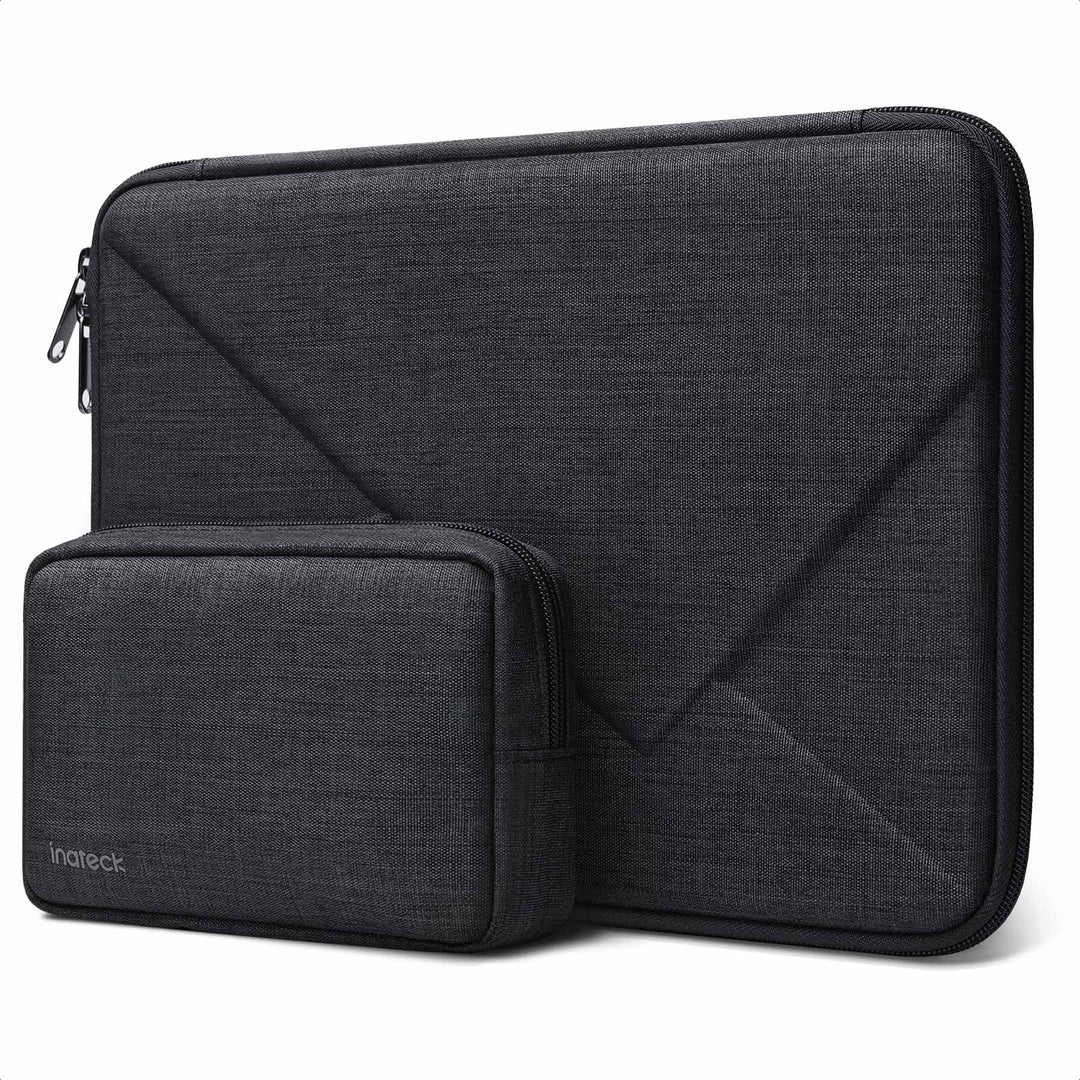 inateck DE Superstarke Laptophülle Tasche für MacBook Air/Pro M4/M3/M2/M1, LB01007 Schwarz 13.3 Zoll