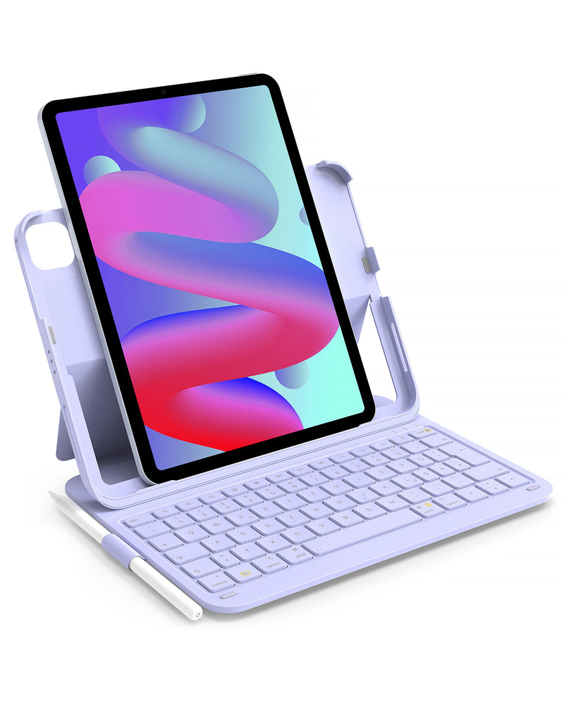 Ultraleichte Tastatur Hülle iPad 10, iPad Air 5/4, iPad Pro 11 4/3/2/1, QWERTZ, mit Stifthalter, BK2007 - Inateck Official DE