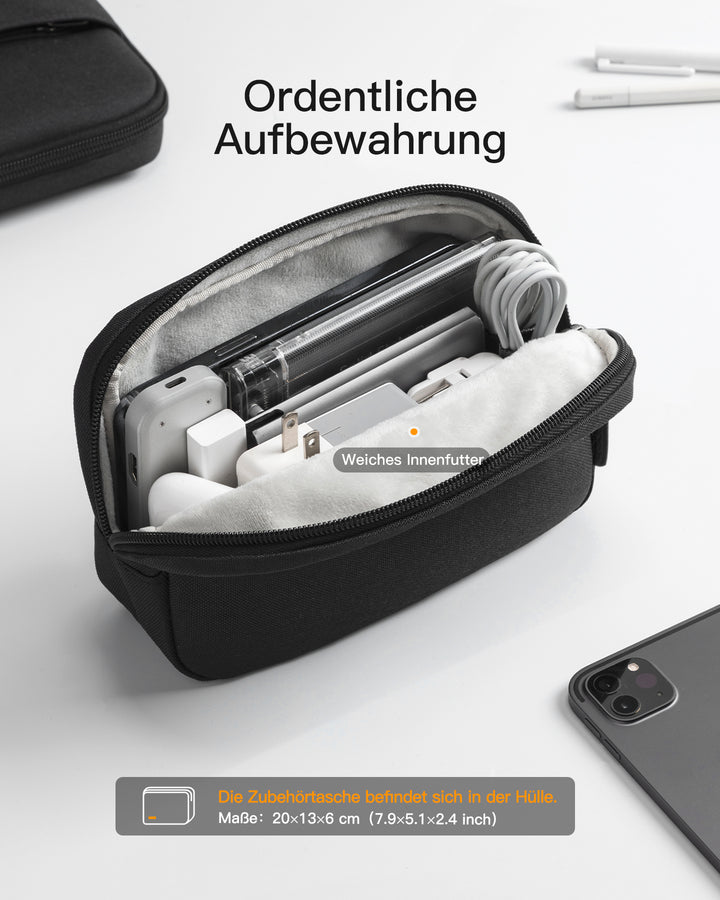 inateck DE Edgekeeper 360° Professioneller Schutz Hülle für 13" MacBook, mit Zubehörtasche, LB01011