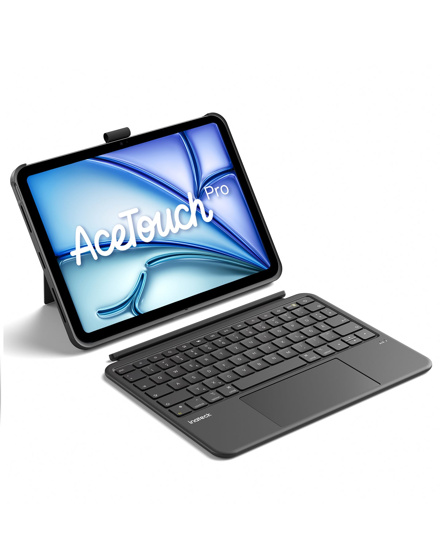 Inateck Abnehmbar Hülle mit Tastatur für iPad Air 11 Zoll(2026/2025/2024), iPad Air 5/4,für iPad Pro 11 Zoll, QWERTZ, AceTouch Pro, KB403-11A