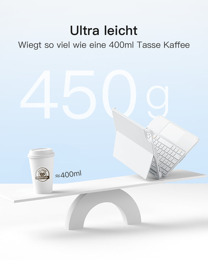 inateck DE Ultraleicht Tastatur für iPad 11" (A16 2025), iPad 10, iPad Air 11" M3/M2 (2025/2024), iPad Air 7/6/5/4, iPad Pro 11" 4/