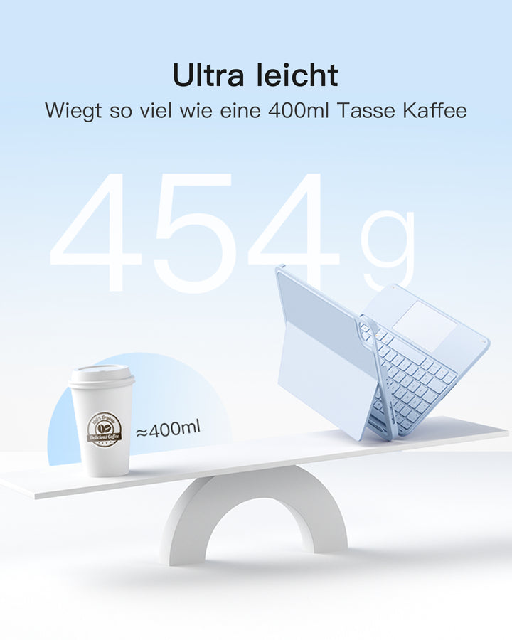 inateck DE Ultraleicht Schlank Tastatur für iPad Pro 11-Zoll (M4/M5 2024/2025), KB04122-11