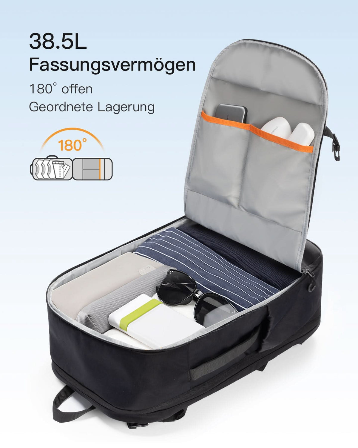 leichter reiserucksack handgepäck 38,5L Reiserucksack, TSA Freundlich, für 15,6-17 Zoll Laptop, – Inateck Official DE KIT:KIT 5 AIDA Cruises Der Handschuh: Eine kleine