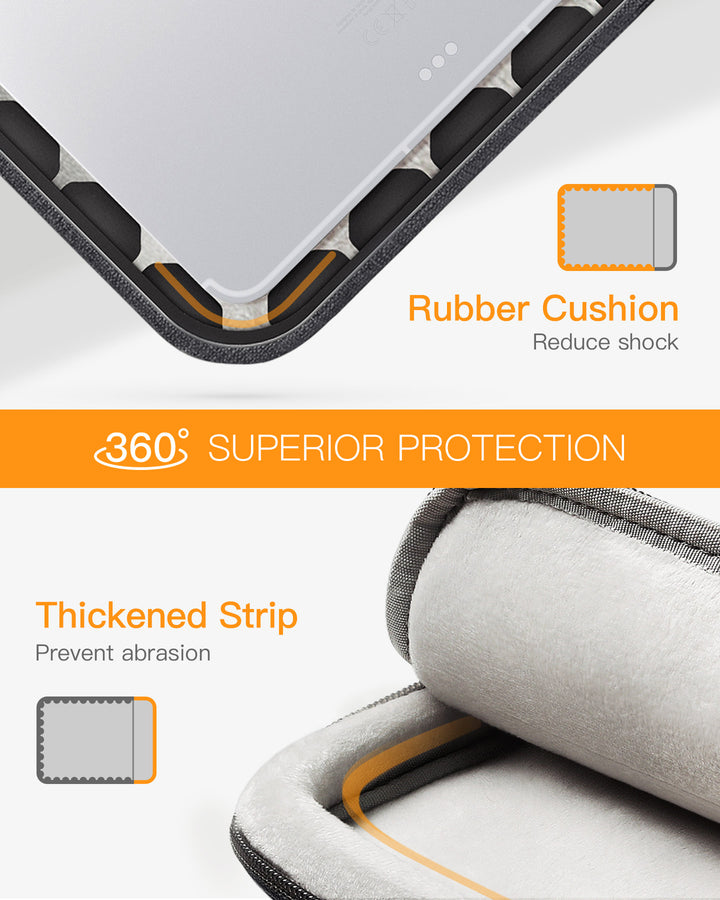 inateck DE EdgeKeeper 360° Rundumschutz Laptoptasche Hülle 13-16 Zoll mit Zubehörtasche, LB01006/S1