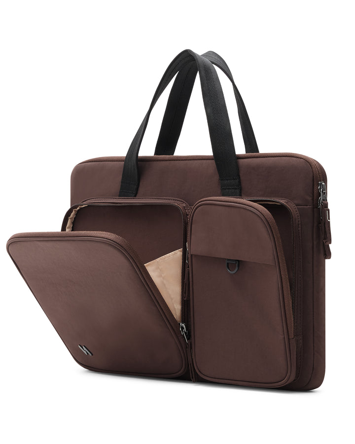 inateck DE 360° Rundumschutz Laptoptasche Große Kapazität Hülle Kompatibel mit 13" MacBook Air M4-M1 2025-2012, 14" MacBook Pro M5-