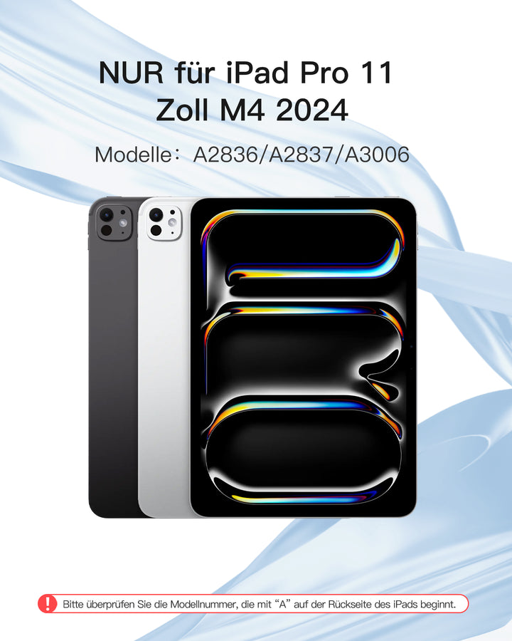 inateck DE Ultraleicht Schlank Tastatur für iPad Pro 11-Zoll (M4/M5 2024/2025), KB04122-11