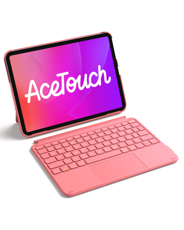 Ultraleicht Tastatur für iPad 11" (A16 2025), iPad 10, iPad Air 11" M4/M3/M2 (2026/2025/2024), iPad Air 5/4, iPad Pro 11" 4/3/2/1, QWERTZ, Acetouch, KB04122
