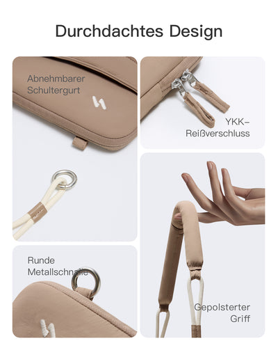 360° Schützende Laptop-Tasche, kompatibel mit 13/14 Zoll MacBook Pro/Air, LBW21