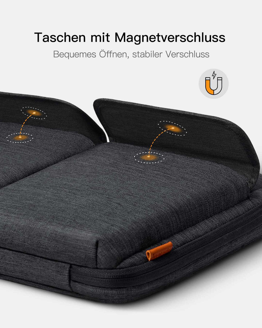 inateck DE EdgeKeeper 360° Rundumschutz Laptoptasche Schultertaschen 13-15,6 Zoll - LB03008/K5