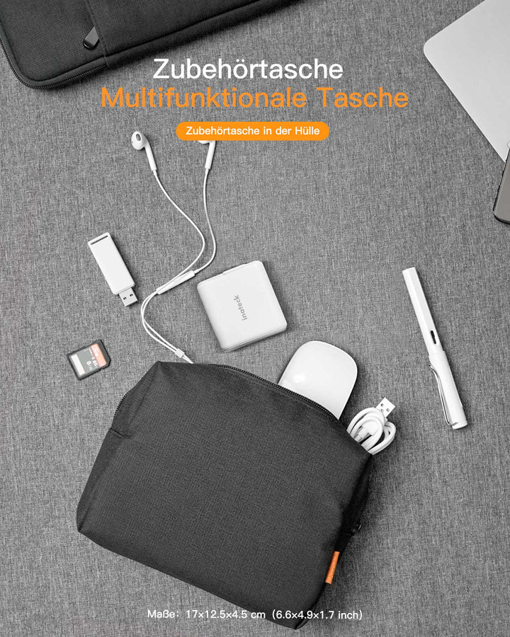 inateck DE Ultraleichte Laptoptasche Hülle 13-16 Zoll mit Zubehörtasche, LB01005