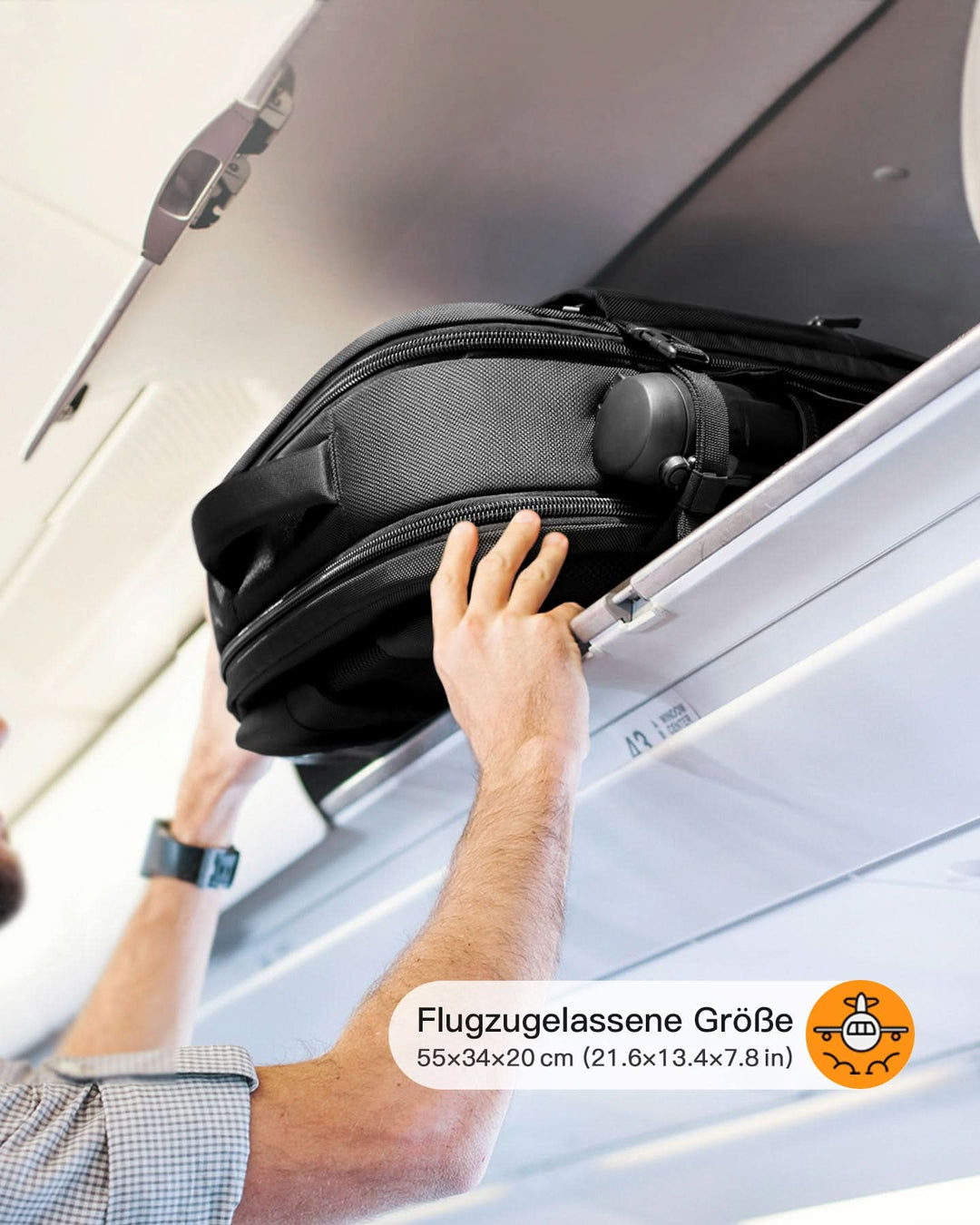 inateck DE 40L Supergroßer Handgepäck Reiserucksack Laptop Rucksack für 15,6-17 Zoll Notebooks, BP03001
