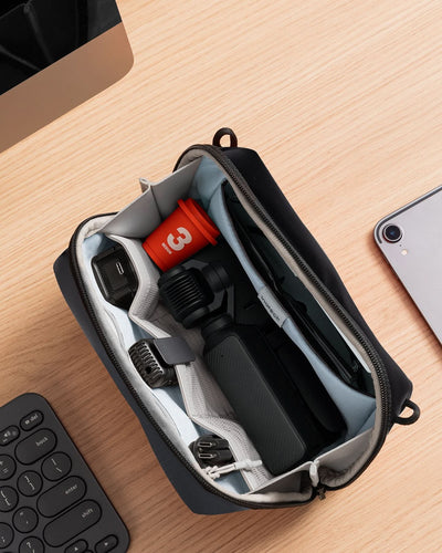 Portabler Elektronik-Organizer, spritzwassergeschützte Reisezubehörtasche für Kabel, Power Banks, Hubs, ABM33