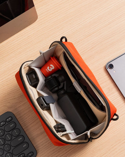 Portabler Elektronik-Organizer, spritzwassergeschützte Reisezubehörtasche für Kabel, Power Banks, Hubs, ABM33