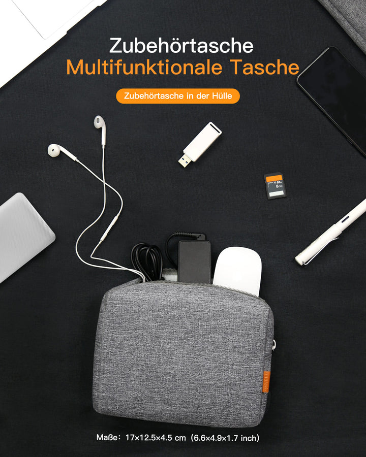 inateck DE Ultraleichte Laptoptasche Hülle 13-16 Zoll mit Zubehörtasche, LB01005