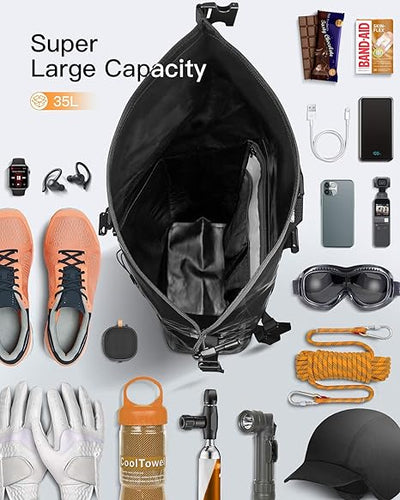 35L Bicycle Backpack Waterproof with Waterproof Zipper, BP06001