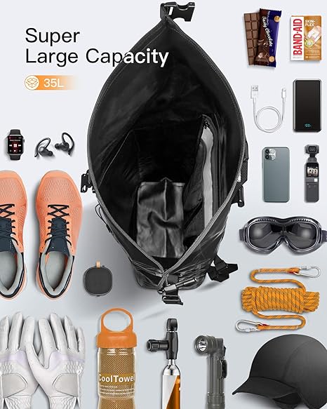 35L Bicycle Backpack Waterproof with Waterproof Zipper, BP06001