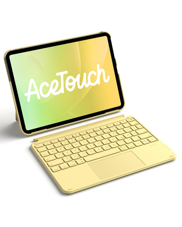 Ultraleicht Tastatur für iPad 11" (A16 2025), iPad 10, iPad Air 11" M4/M3/M2 (2026/2025/2024), iPad Air 5/4, iPad Pro 11" 4/3/2/1, QWERTZ, Acetouch, KB04122